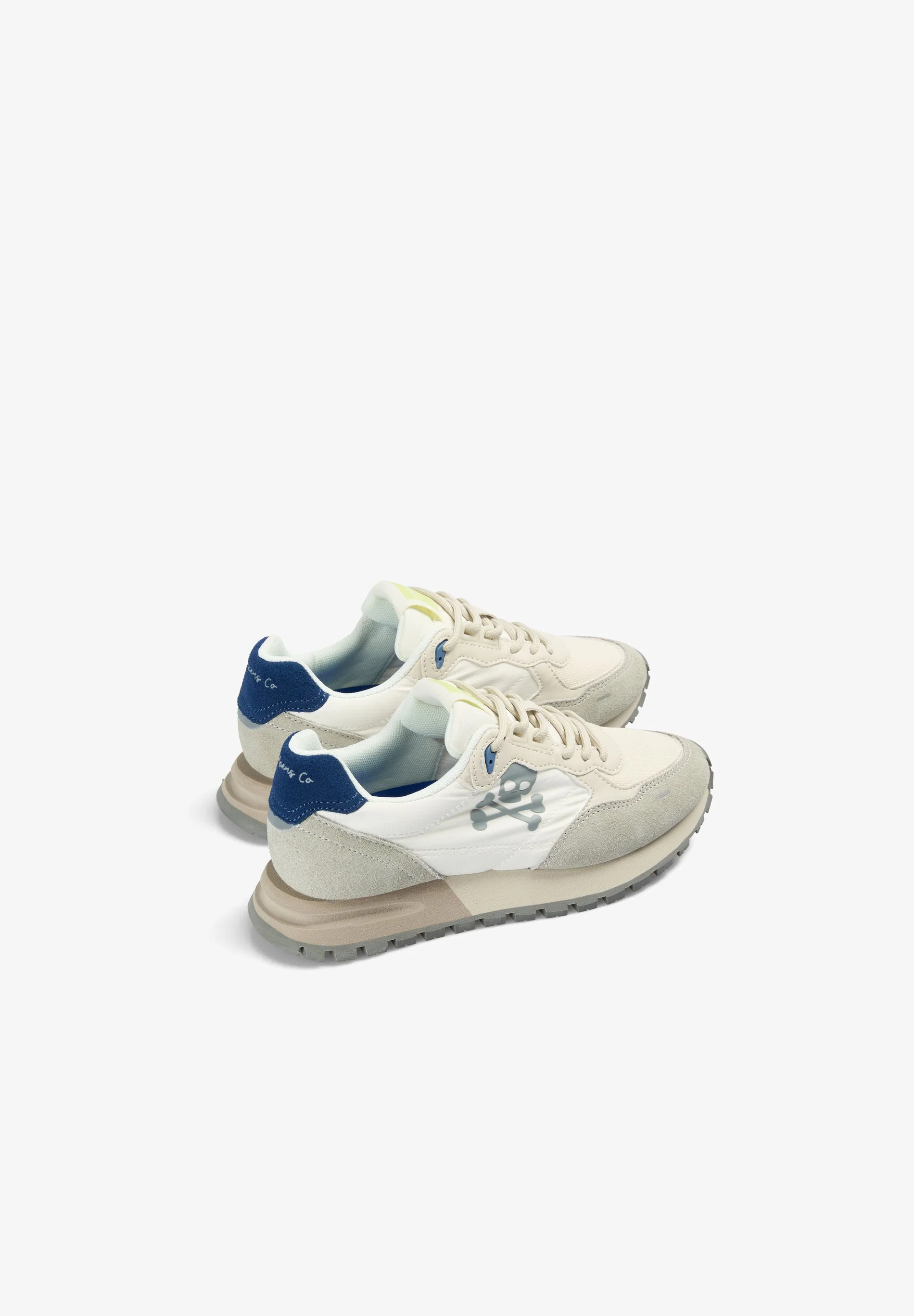 BLUE CONTRAST SKULL SNEAKERS - Image 3