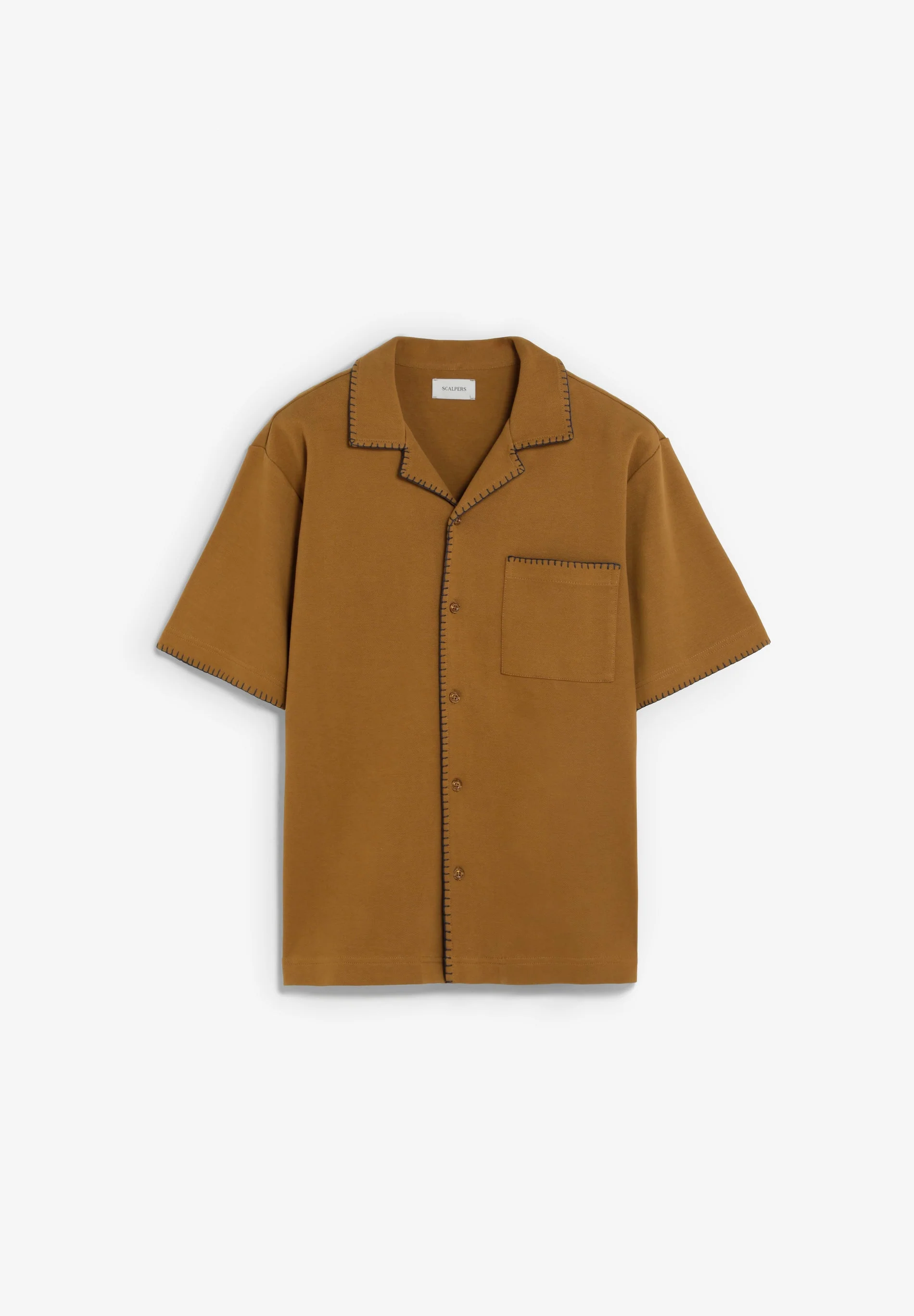 SHORT SLEEVE SHIRT WITH SEAMS - Image 2