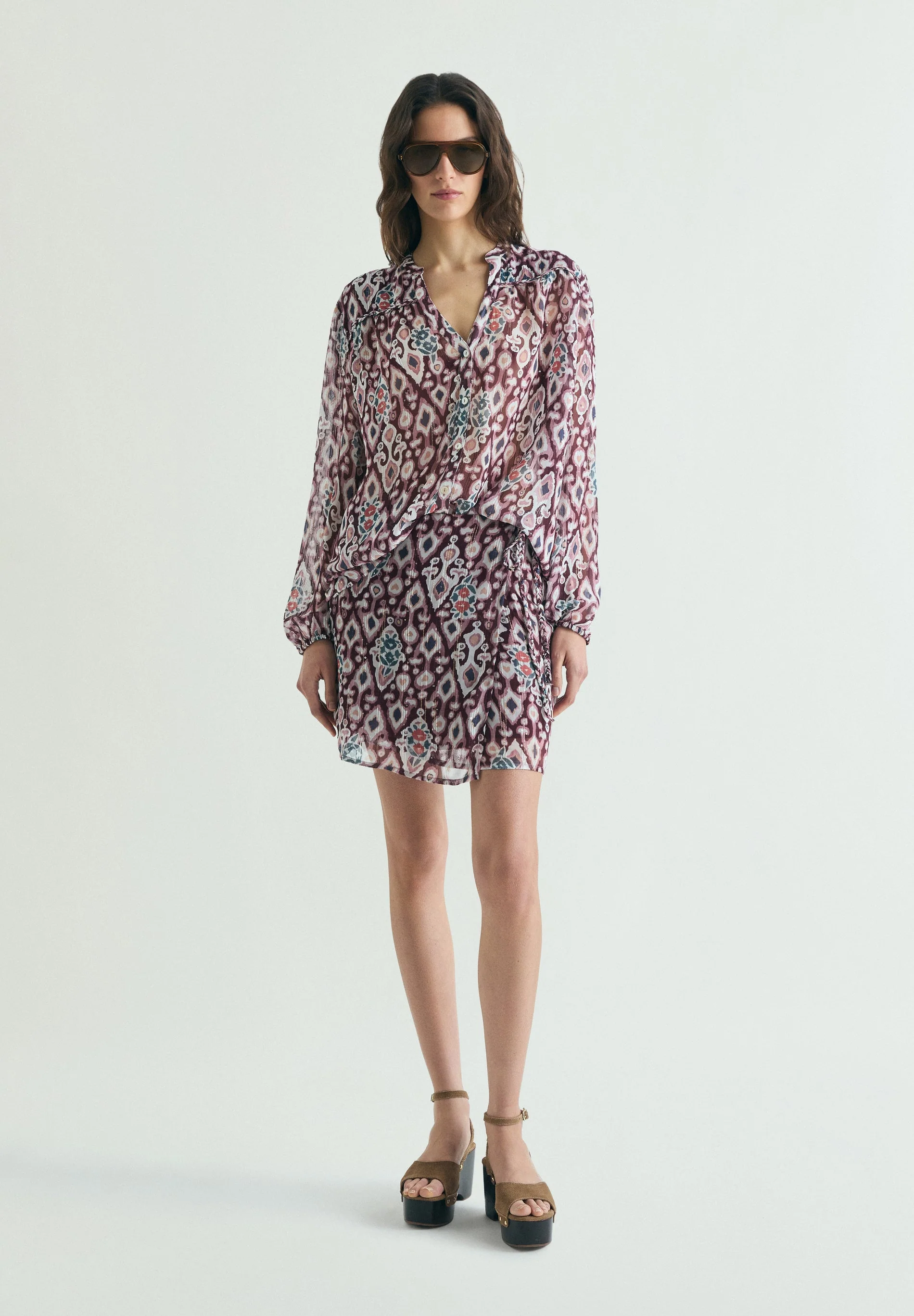 PRINTED FLOWING BLOUSE - Image 2