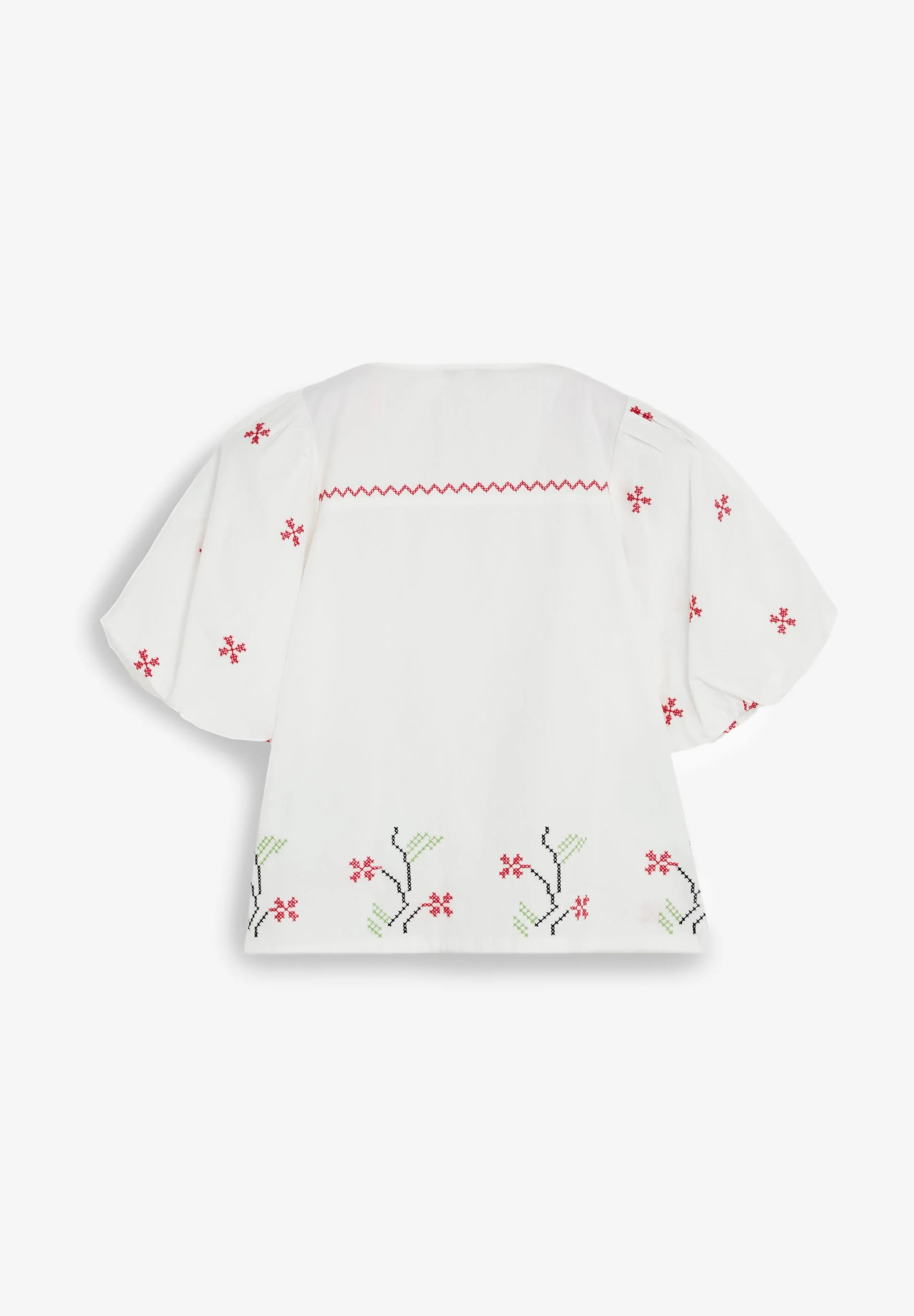 BLOUSE WITH FLORAL EMBROIDERY - Image 2