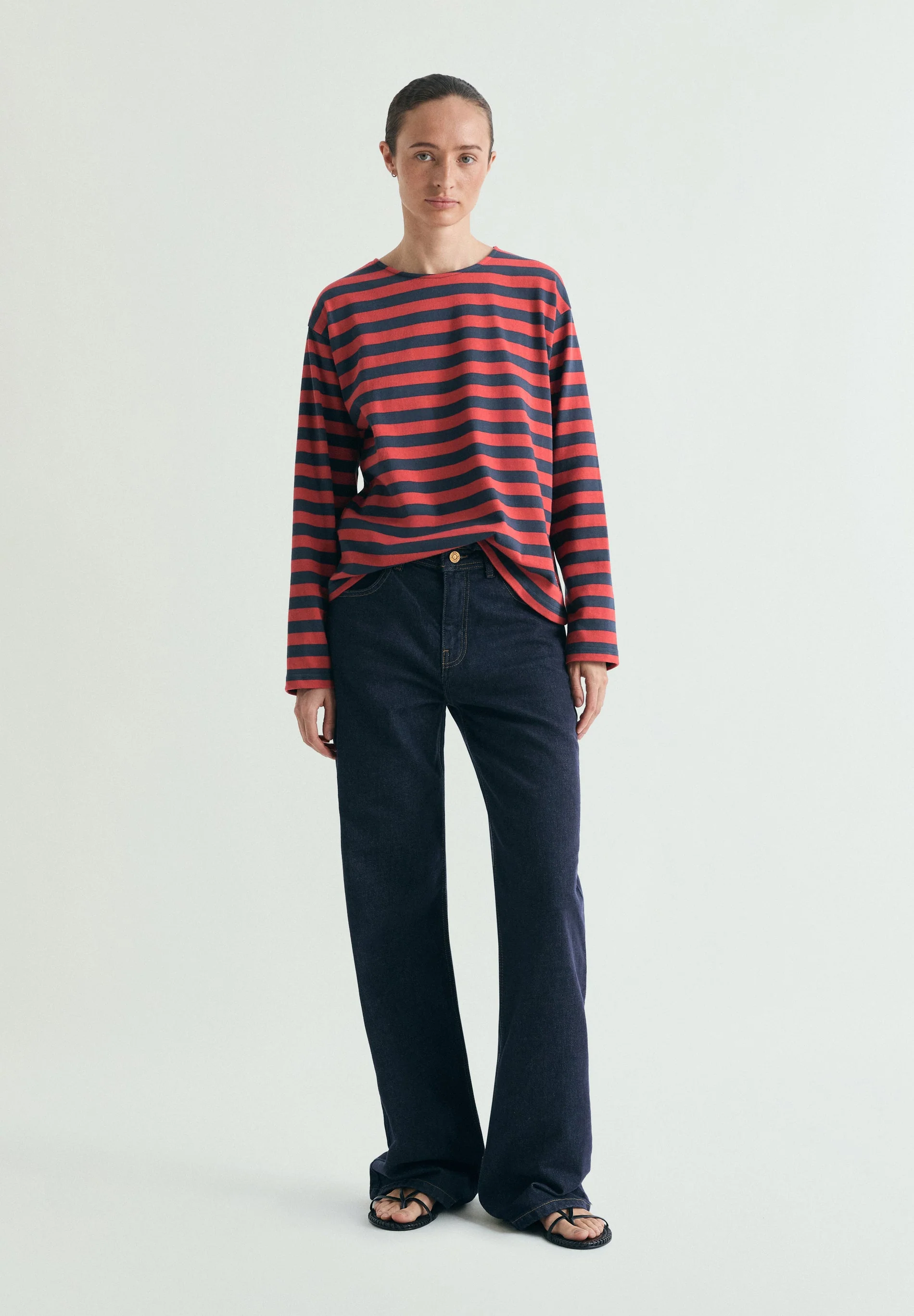 STRIPED T-SHIRT WITH PATCH - Image 3