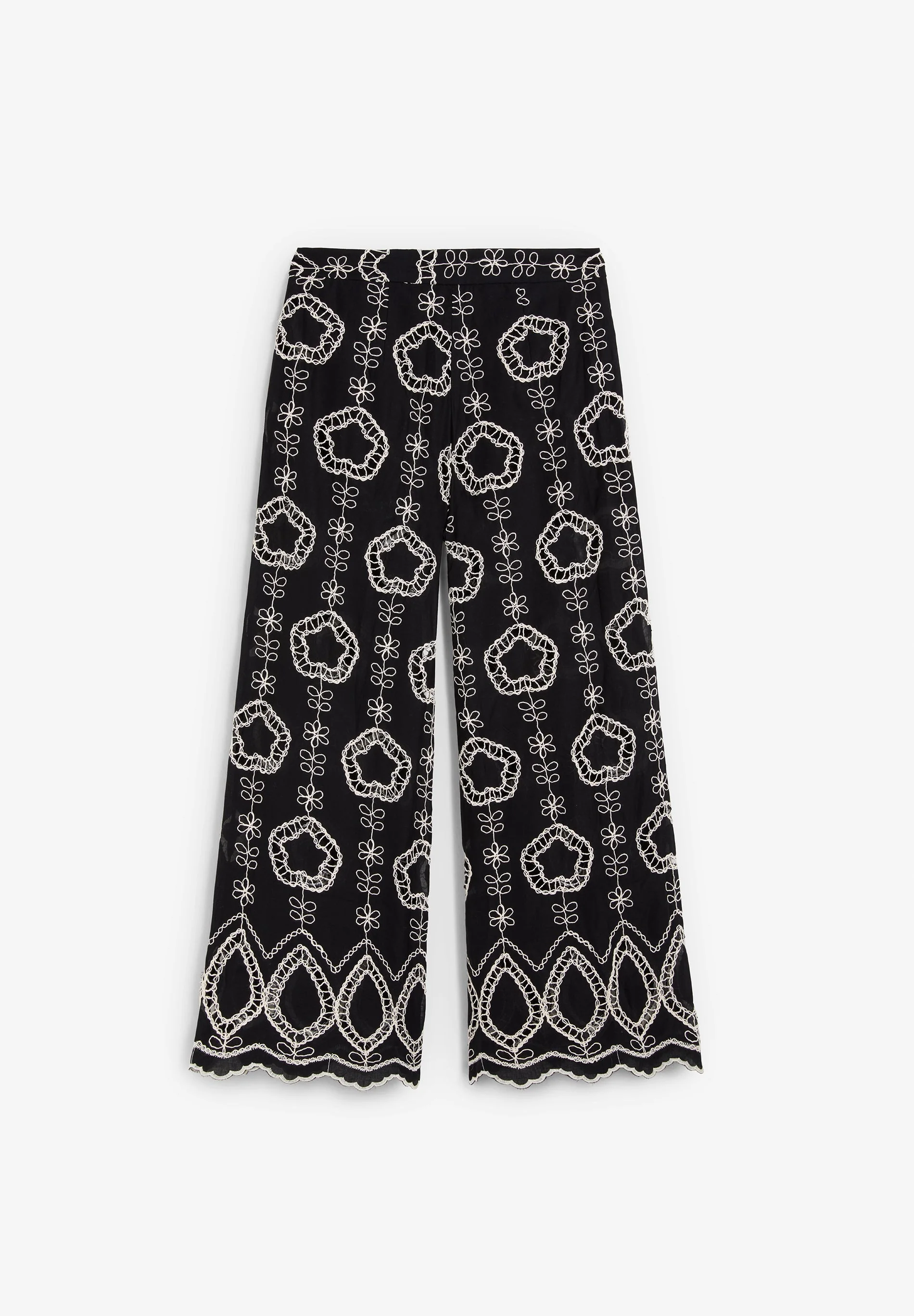 TROUSERS WITH CONTRAST EMBROIDERY - Image 2