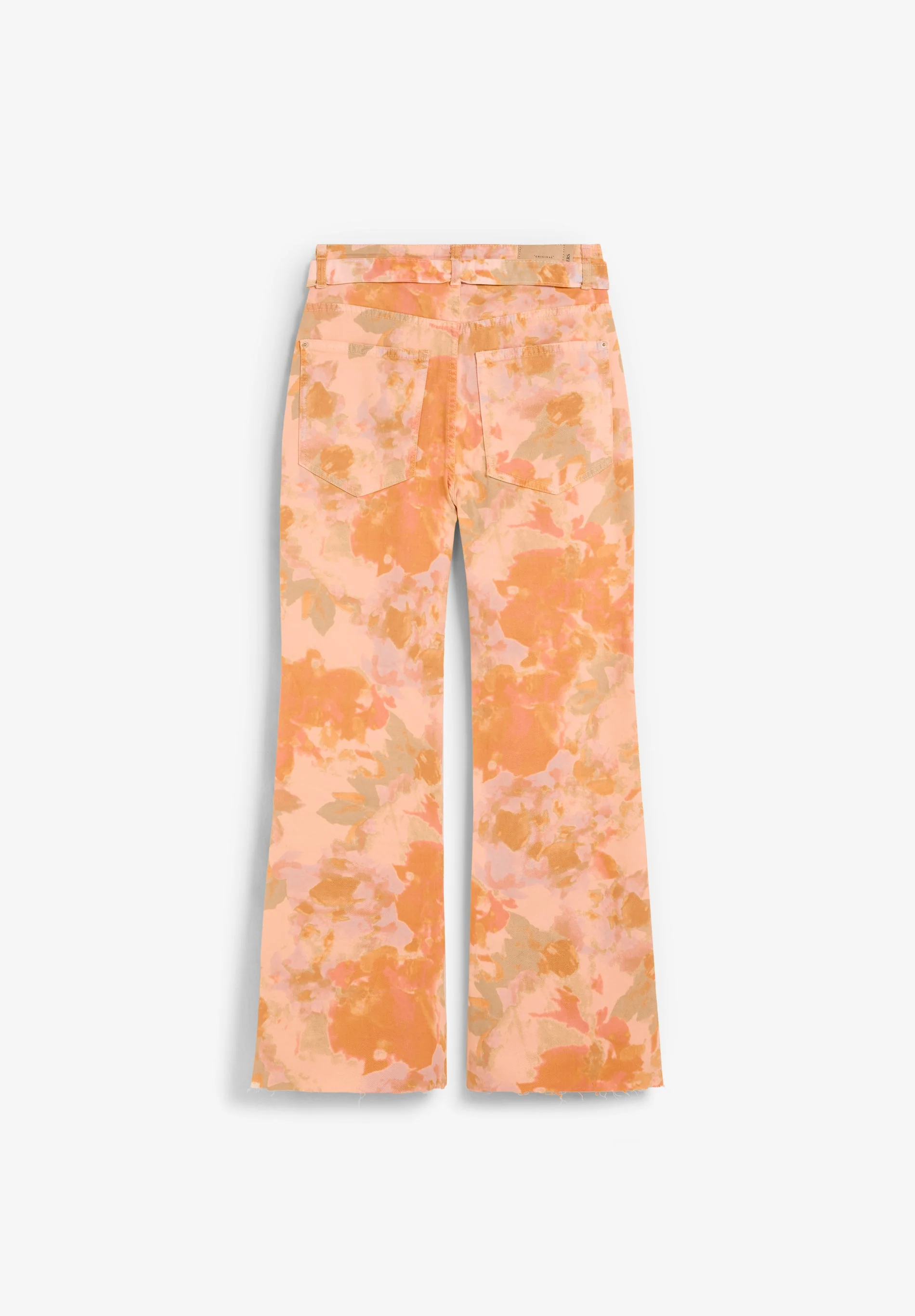 FLARED FLORAL PRINT JEANS - Image 2