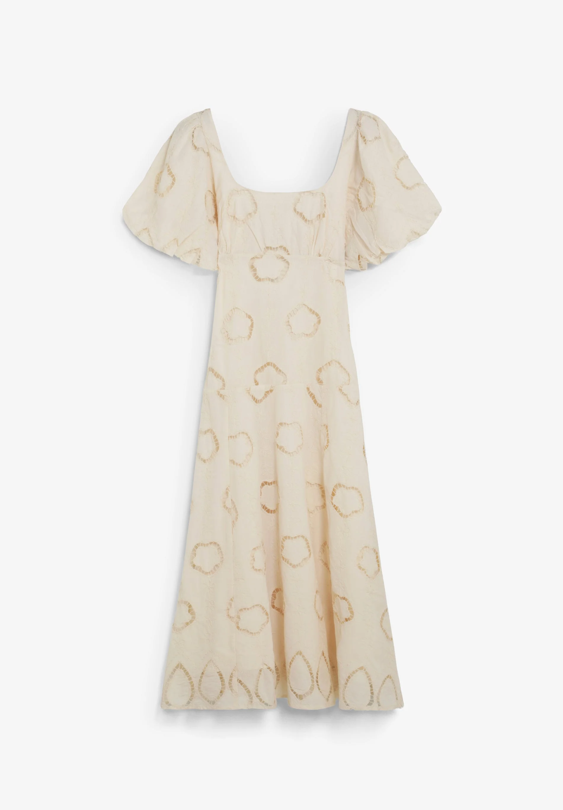PUFF SLEEVE MIDI DRESS - Image 2