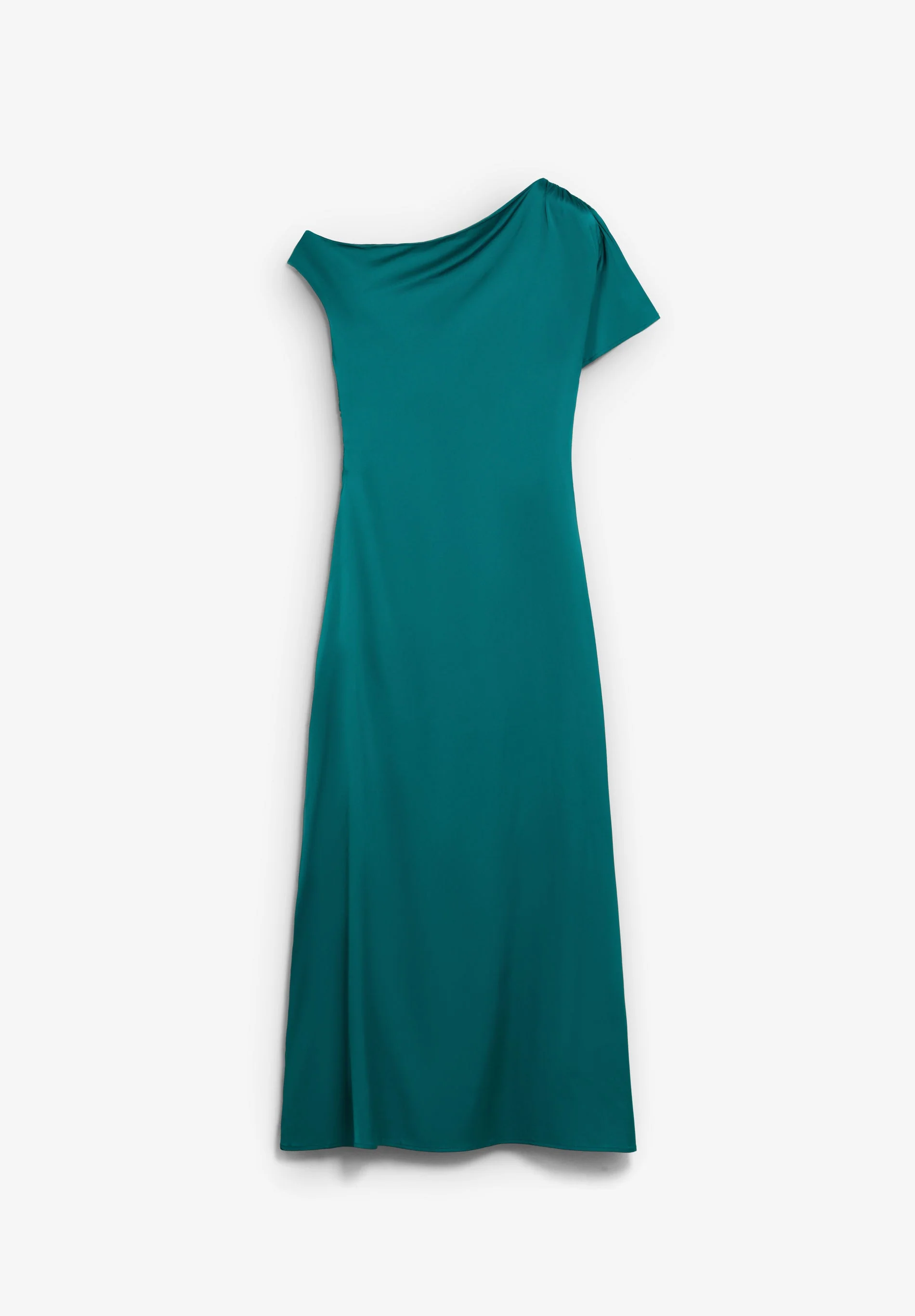 SATIN ASYMMETRIC DRESS - Image 2