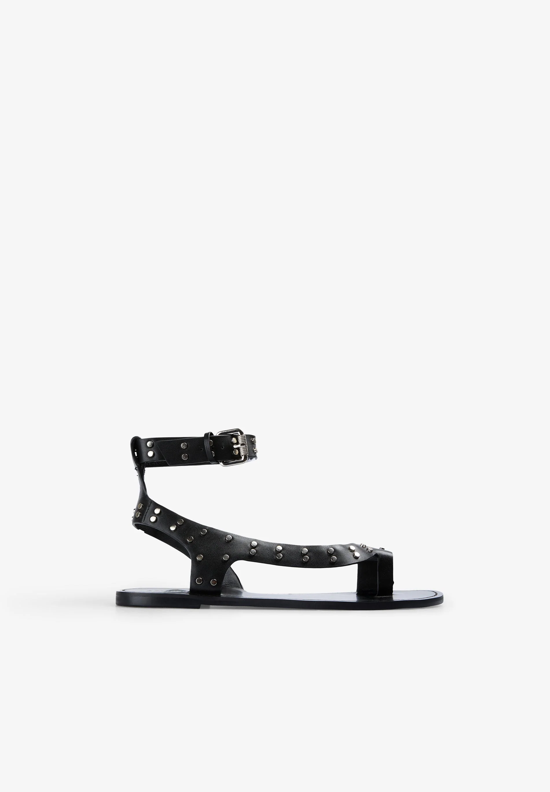 STUDDED LEATHER SANDALS