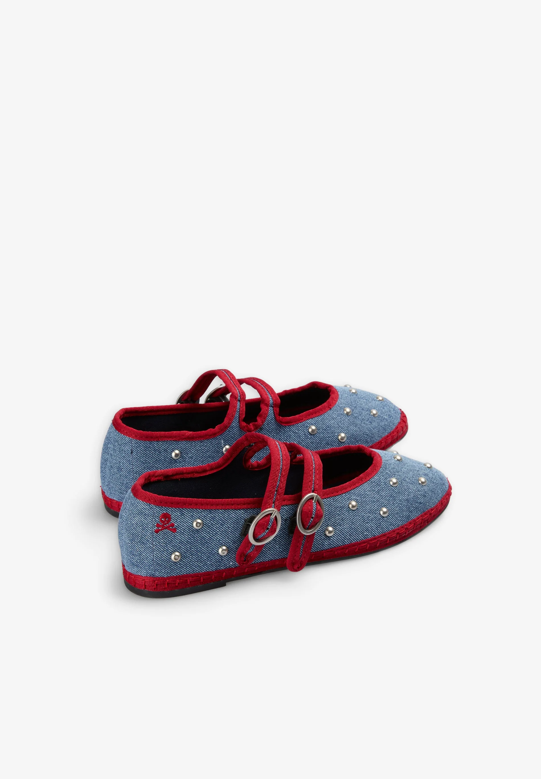 SCDENIMDOUBLESTRAP STUDS SLIPPER - Image 3