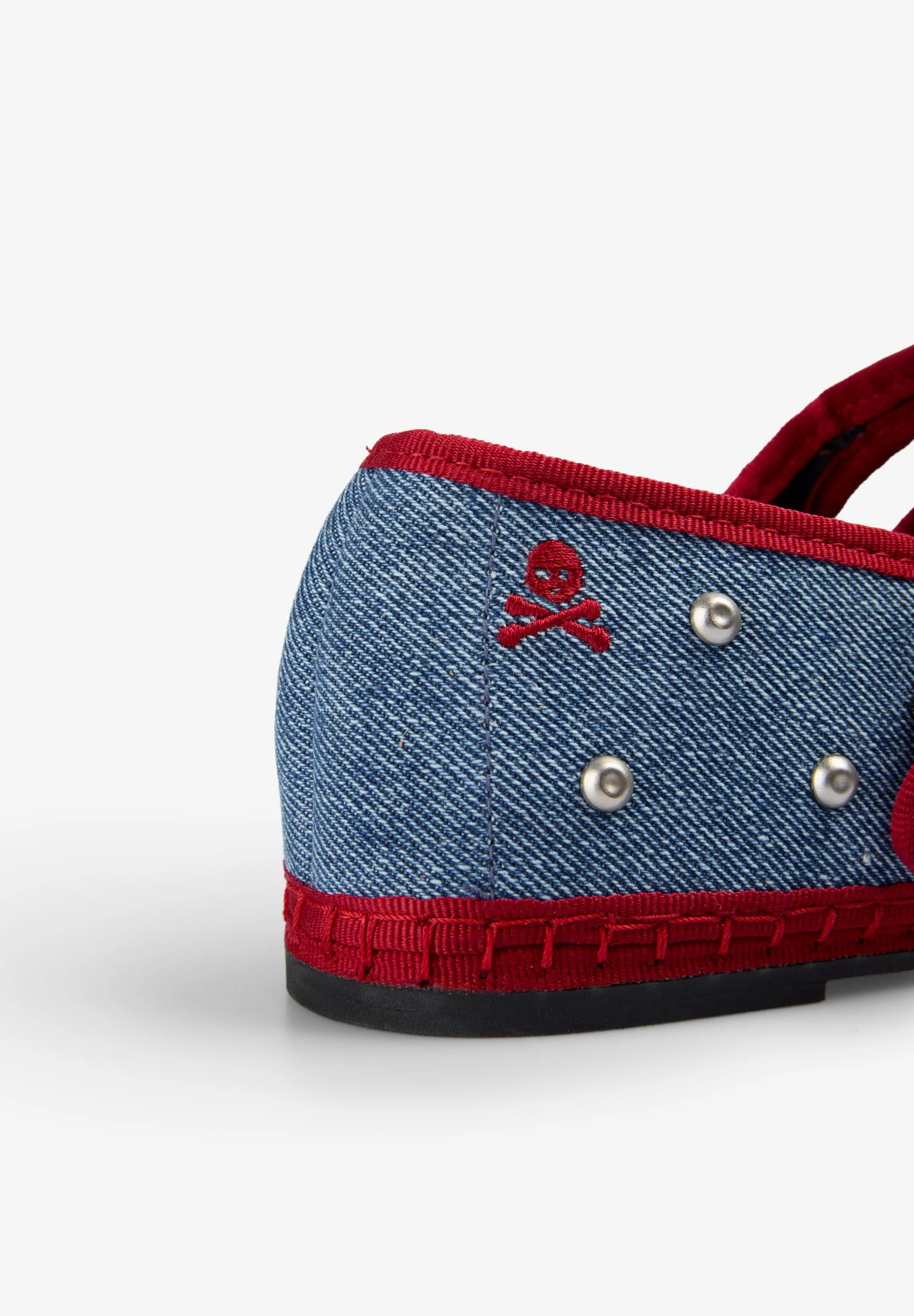 SCDENIMDOUBLESTRAP STUDS SLIPPER - Image 7