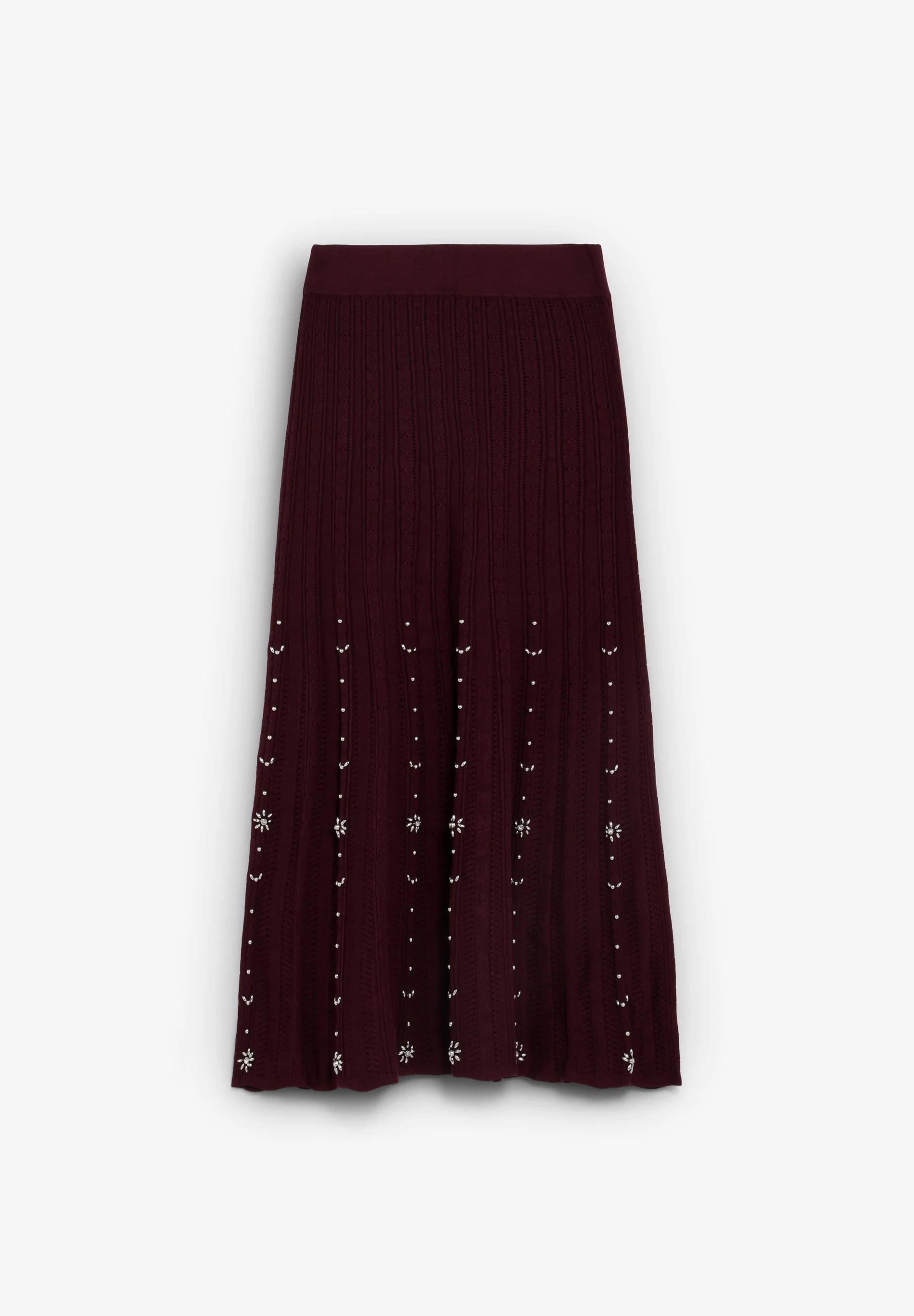 MIDI SKIRT WITH RHINESTONES - Image 3