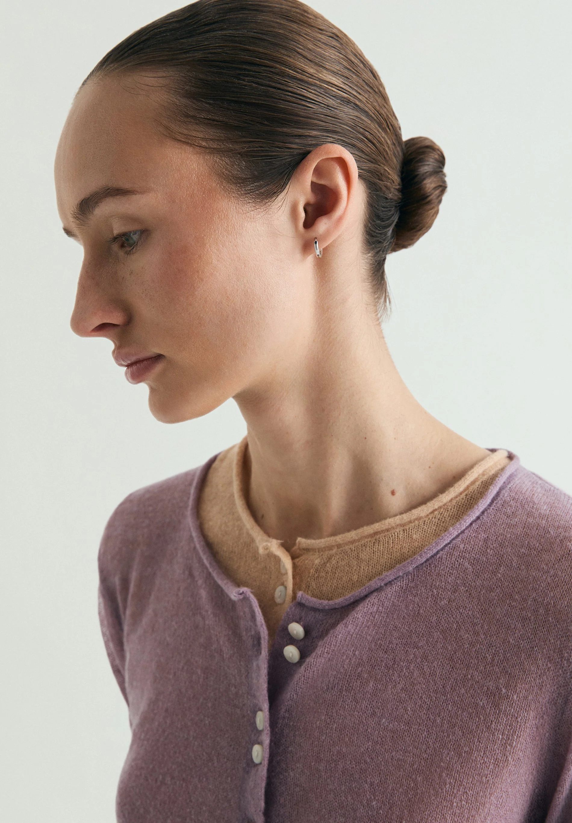 CARDIGAN WITH TIE NECK - Image 4