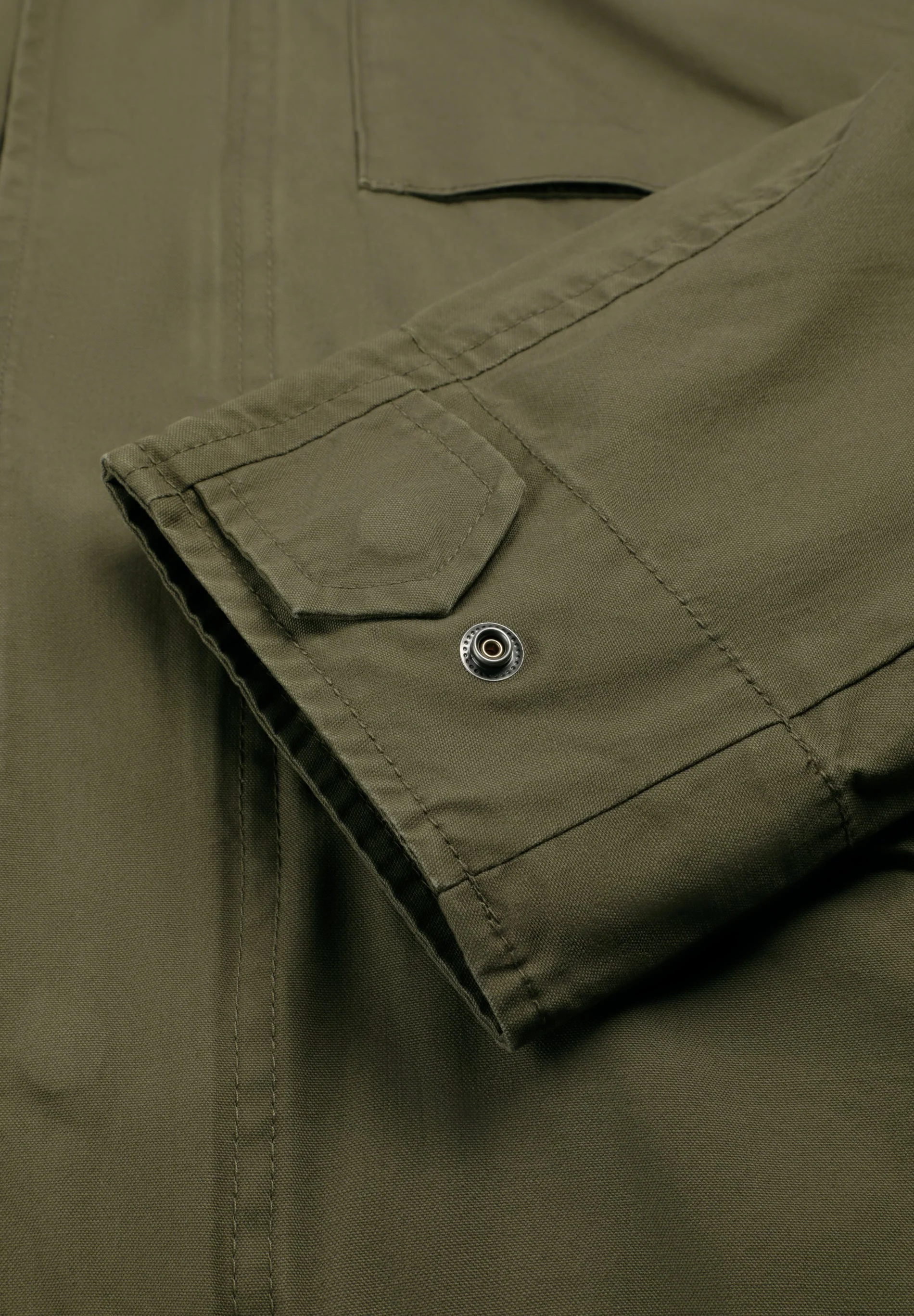 MILITARY JACKET WITH CONCEALED HOOD - Image 6