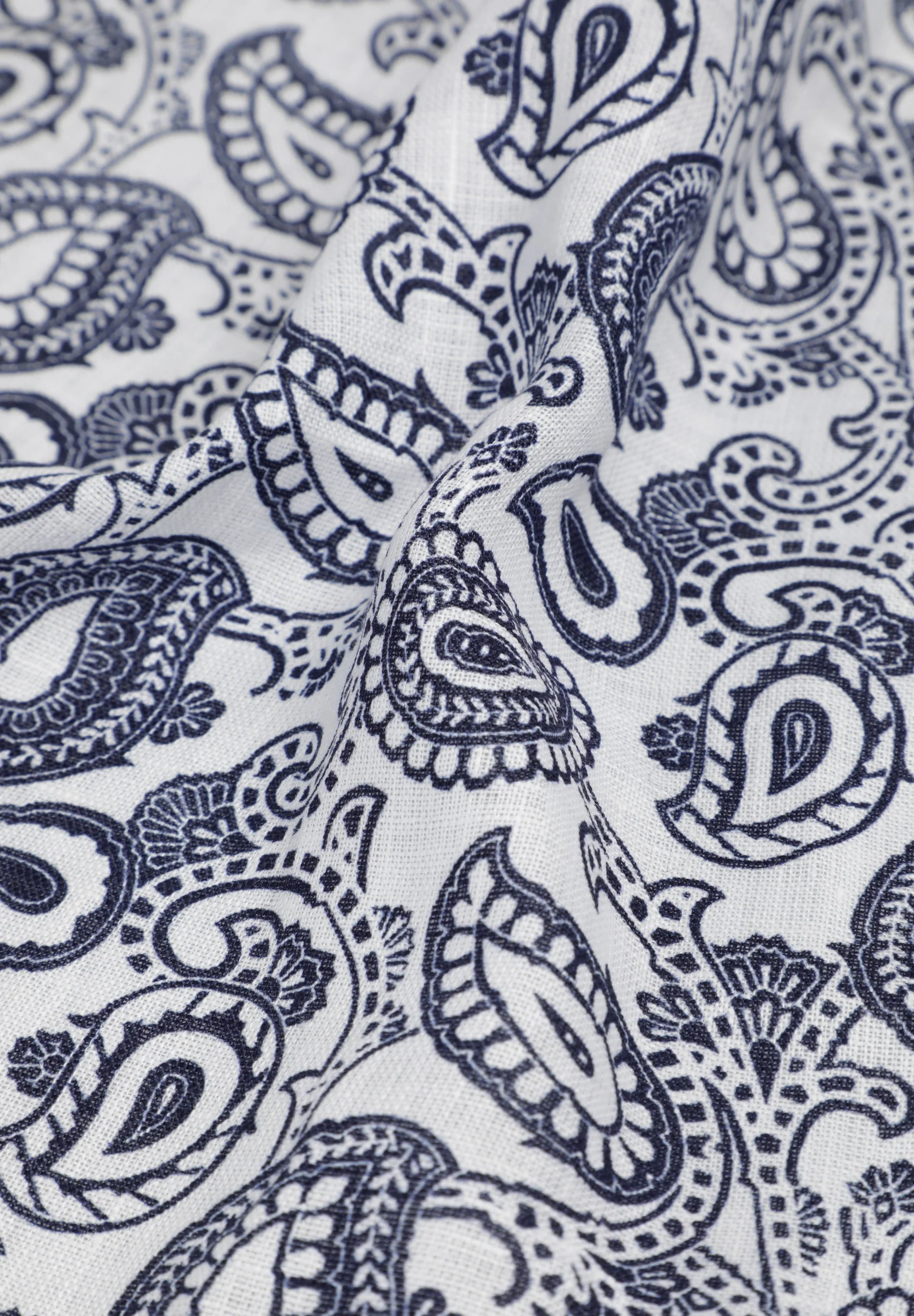 LINEN PAISLEY POCKET SQUARE - Image 3
