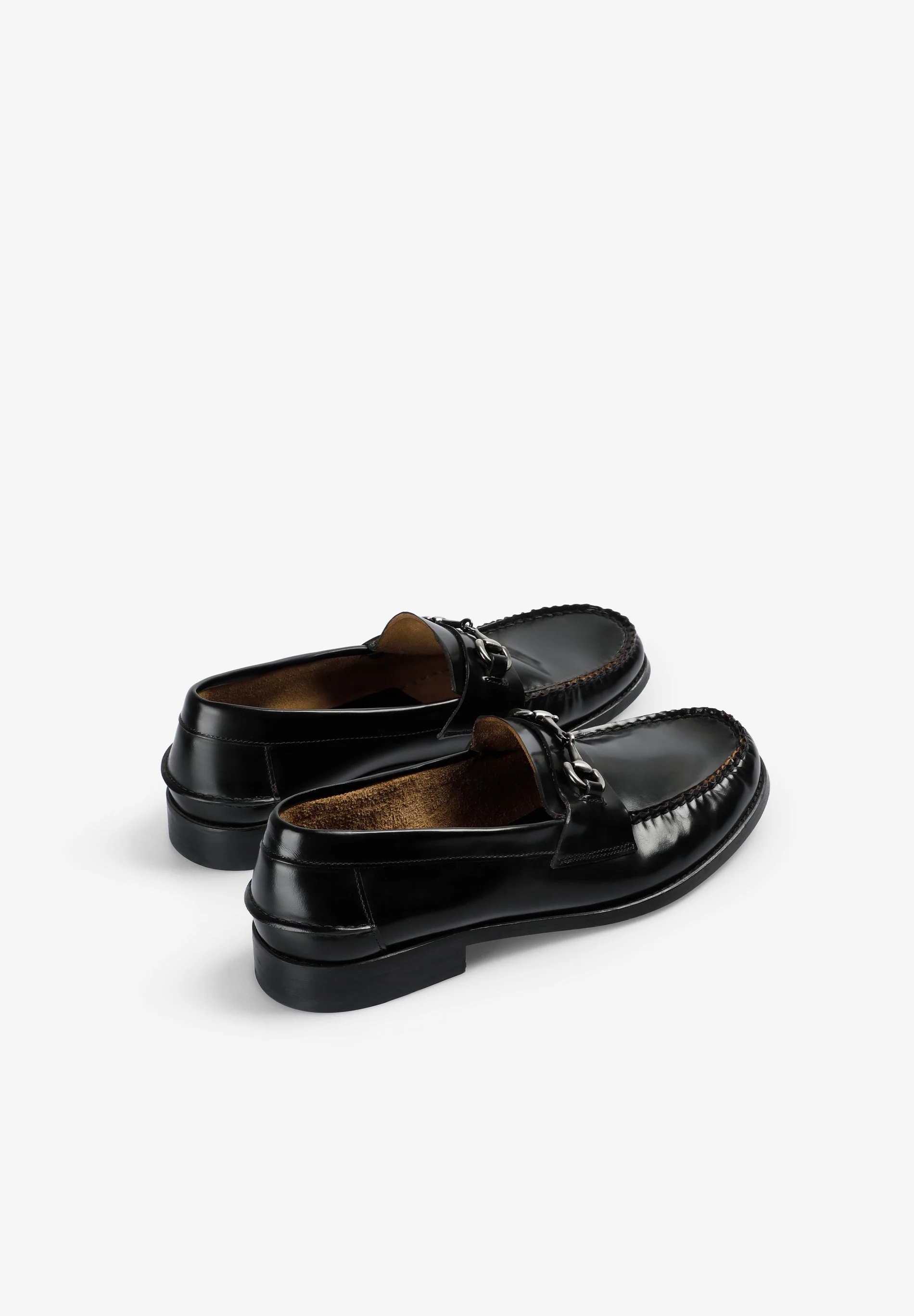 LEATHER LOAFERS WITH BUCKLE - Image 4