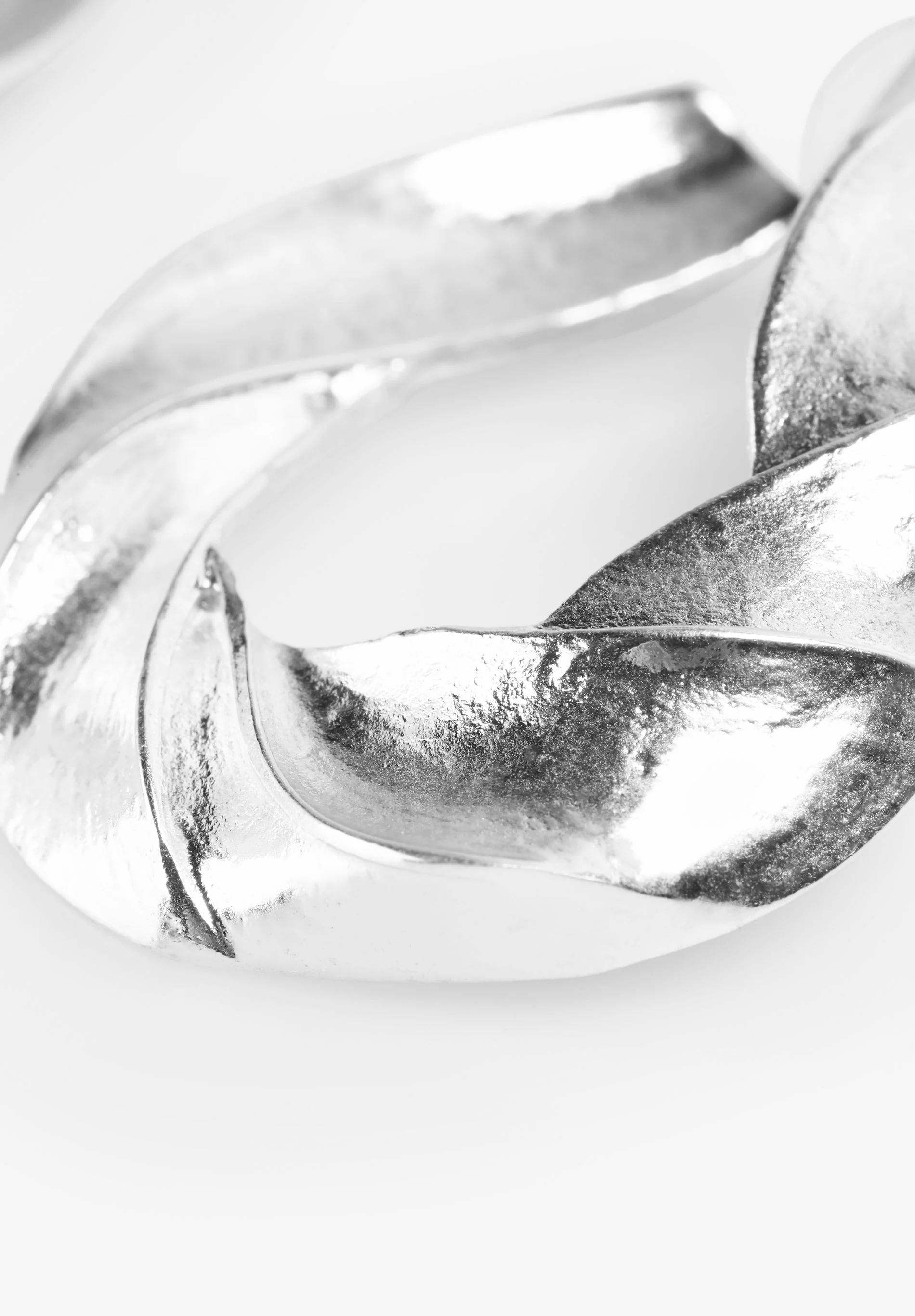 SILVER LOGO EARRINGS - Image 7