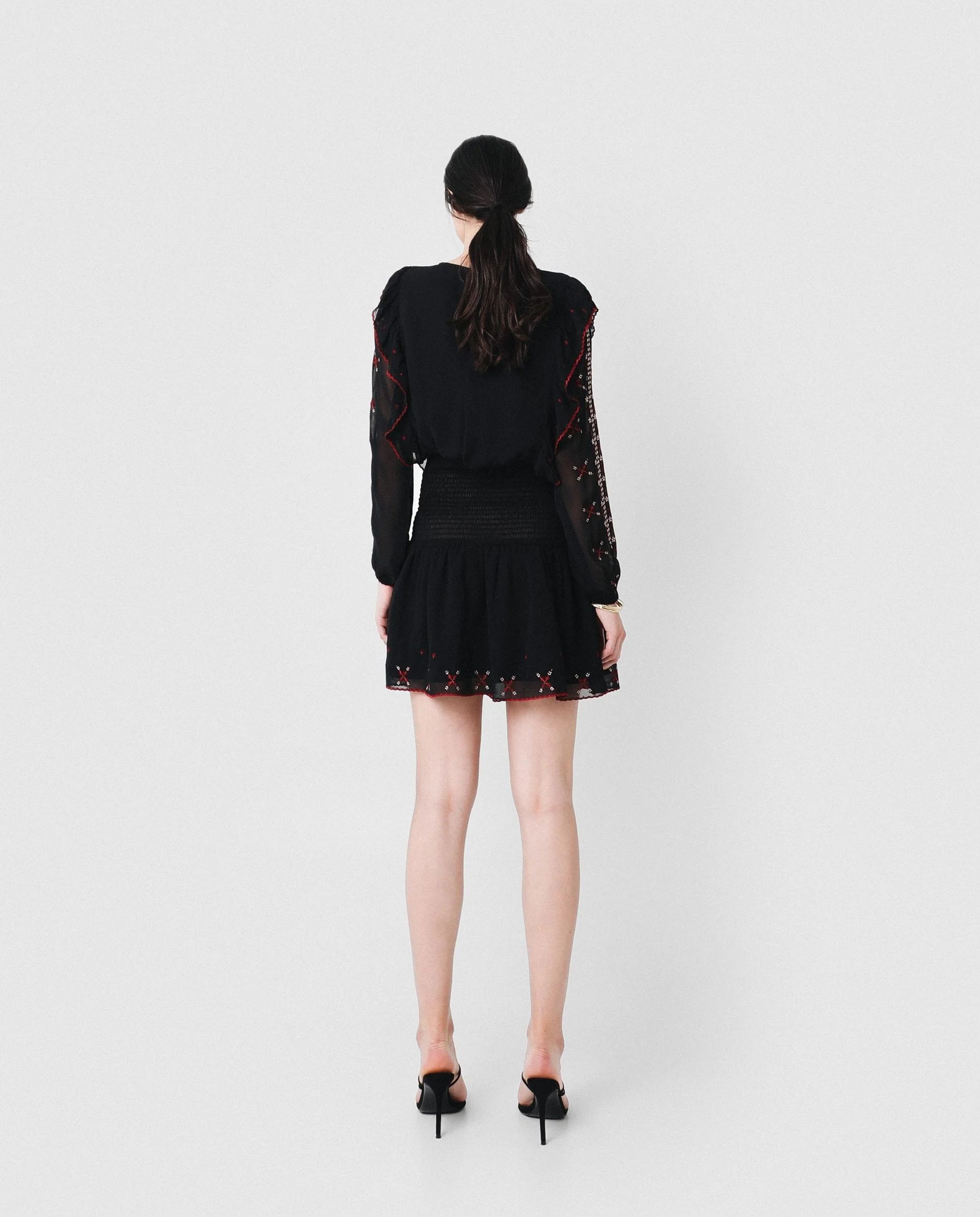 MINI DRESS WITH EMBROIDERY - Image 6