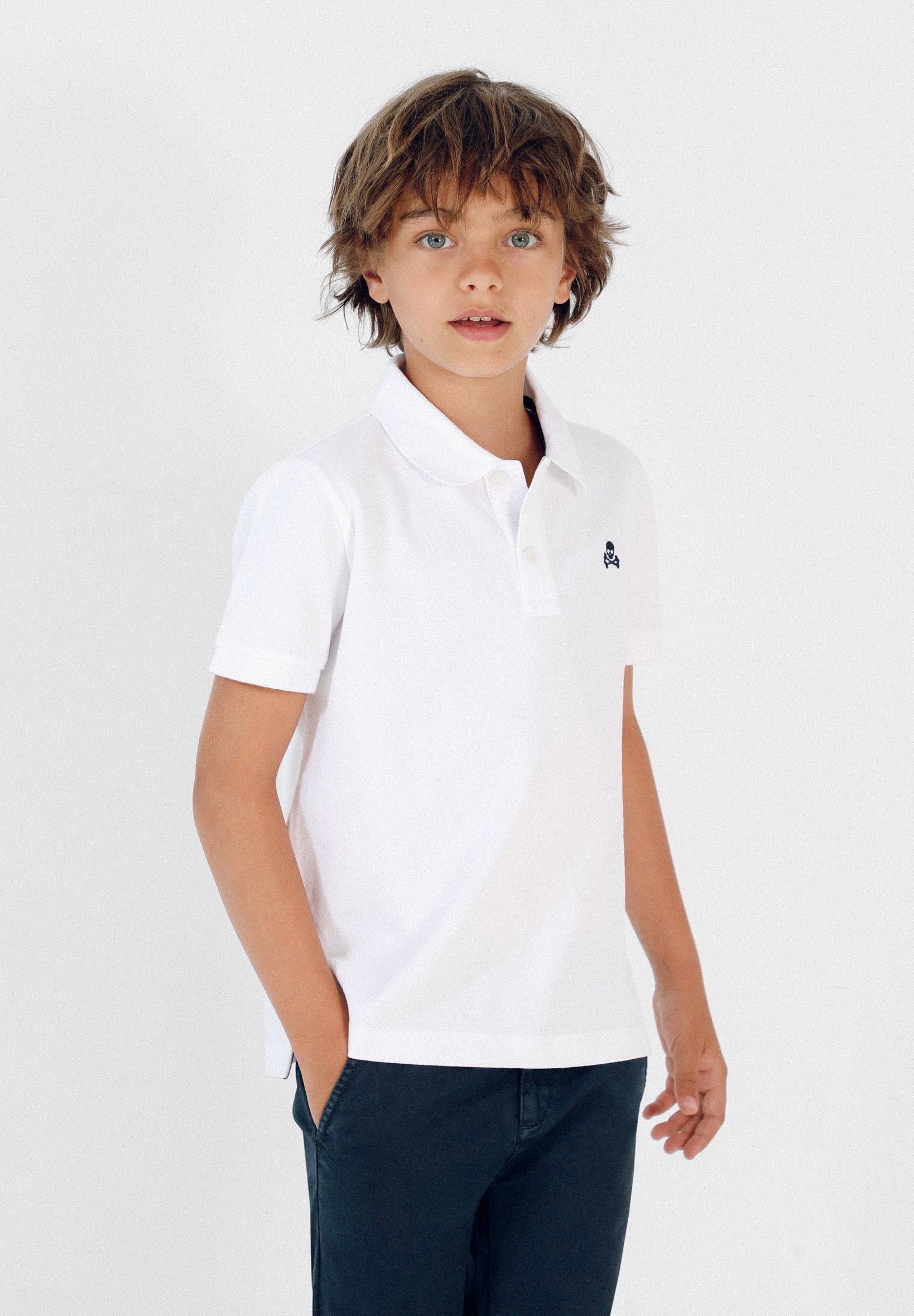 BASIC SKULL POLO SHIRT