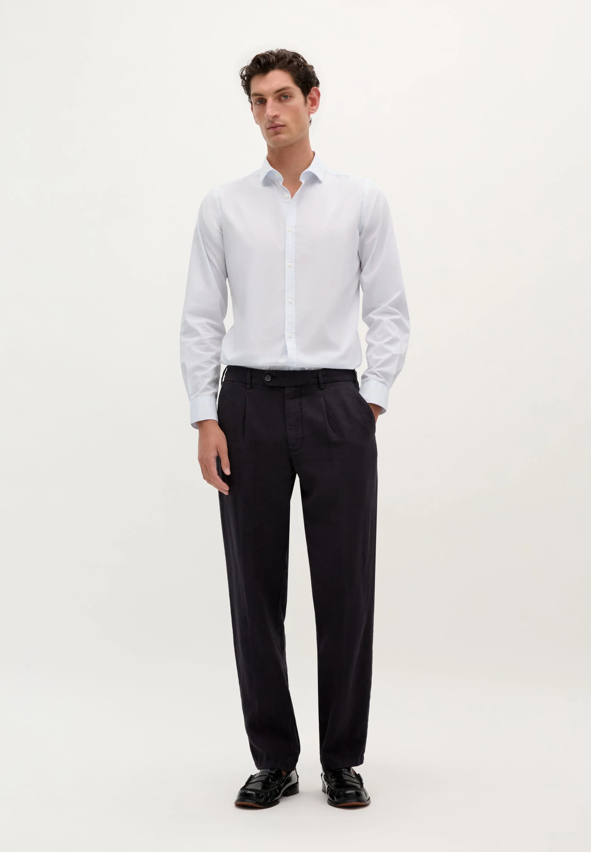 SLIM FIT STRIPED FORMAL SHIRT - Image 2