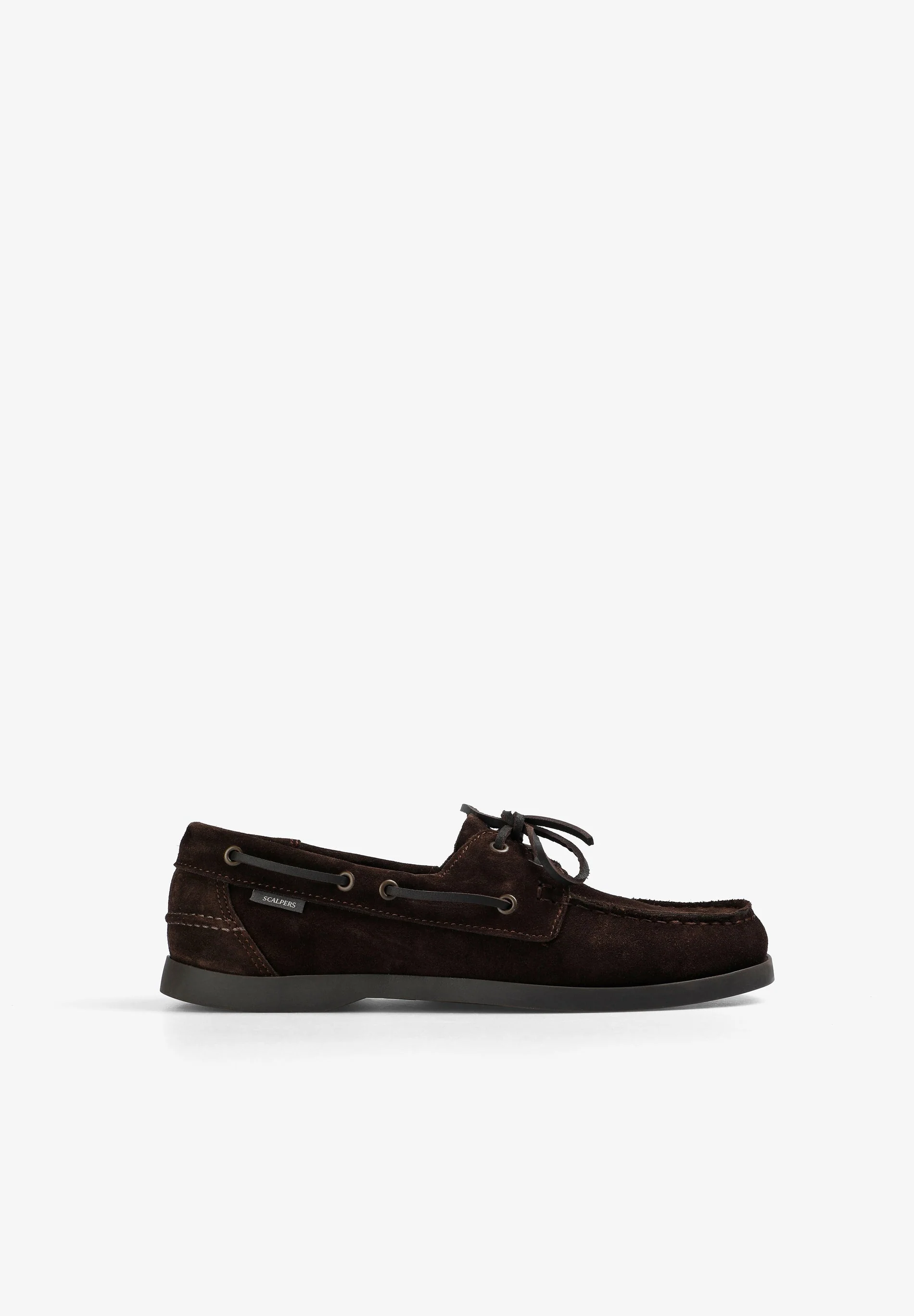 PLAIN LEATHER DECK SHOES