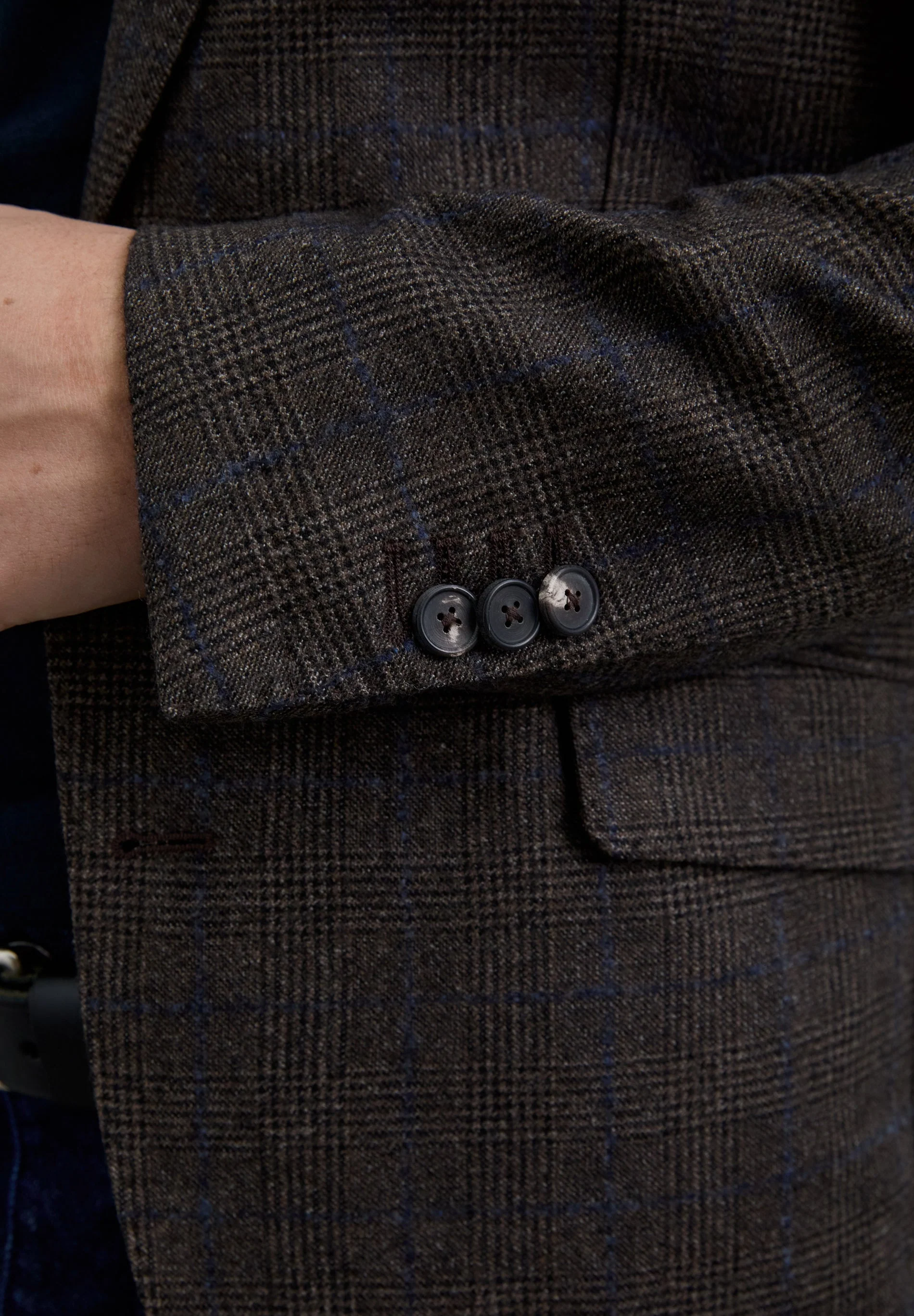 WOOL CHECK BLAZER - Image 5