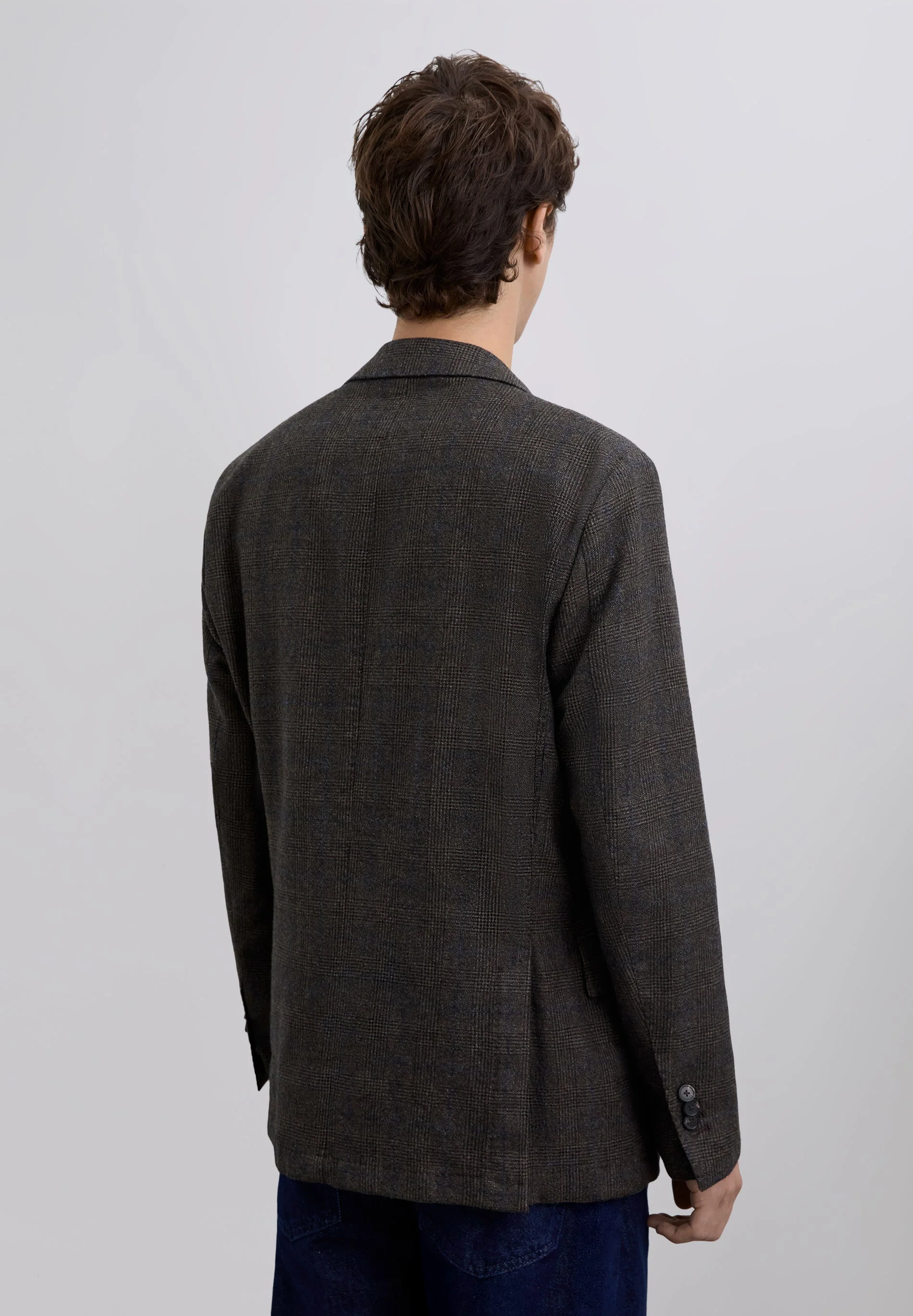 WOOL CHECK BLAZER - Image 6