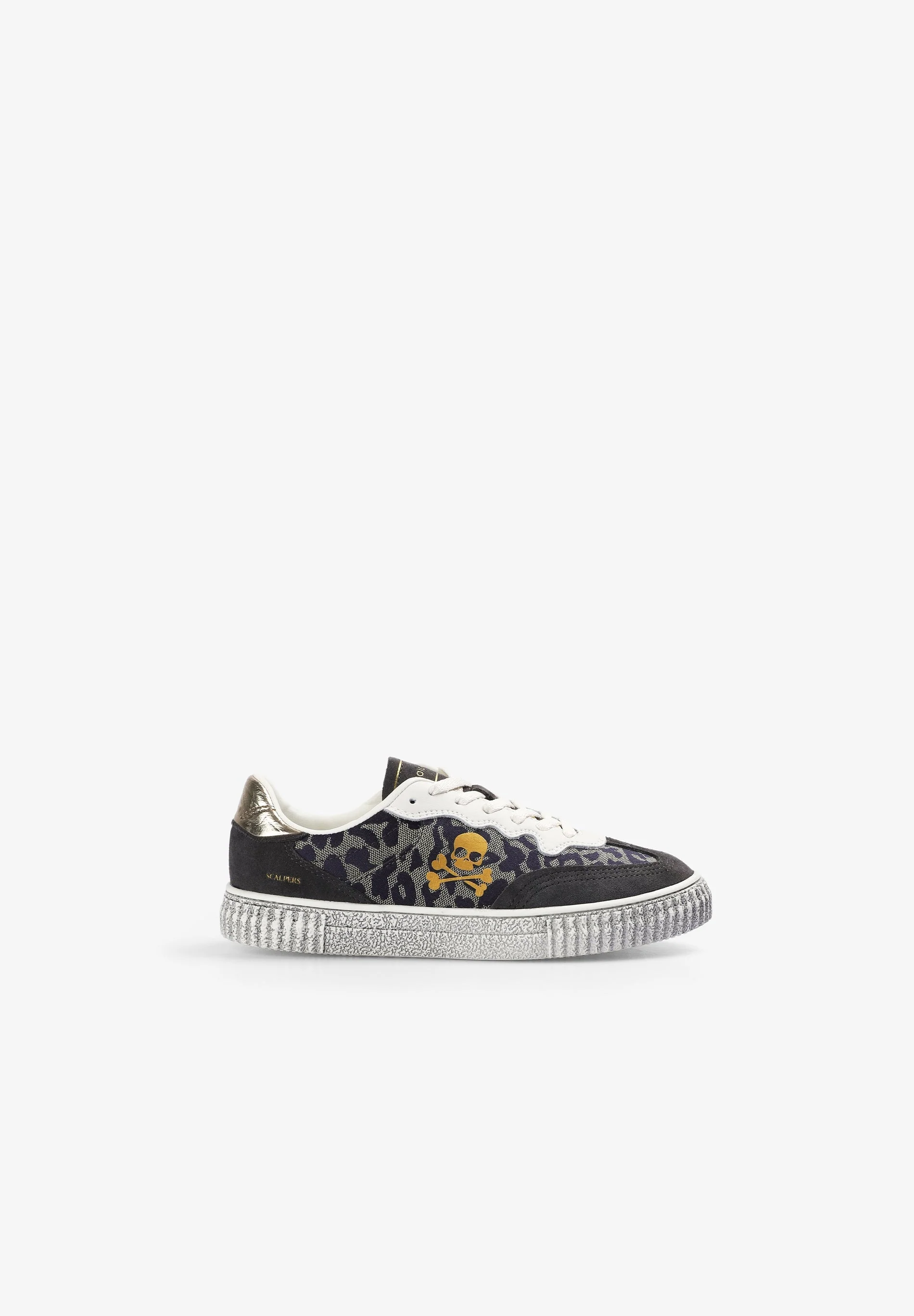 SKULL SNEAKERS WITH ANIMAL PRINT - Image 2