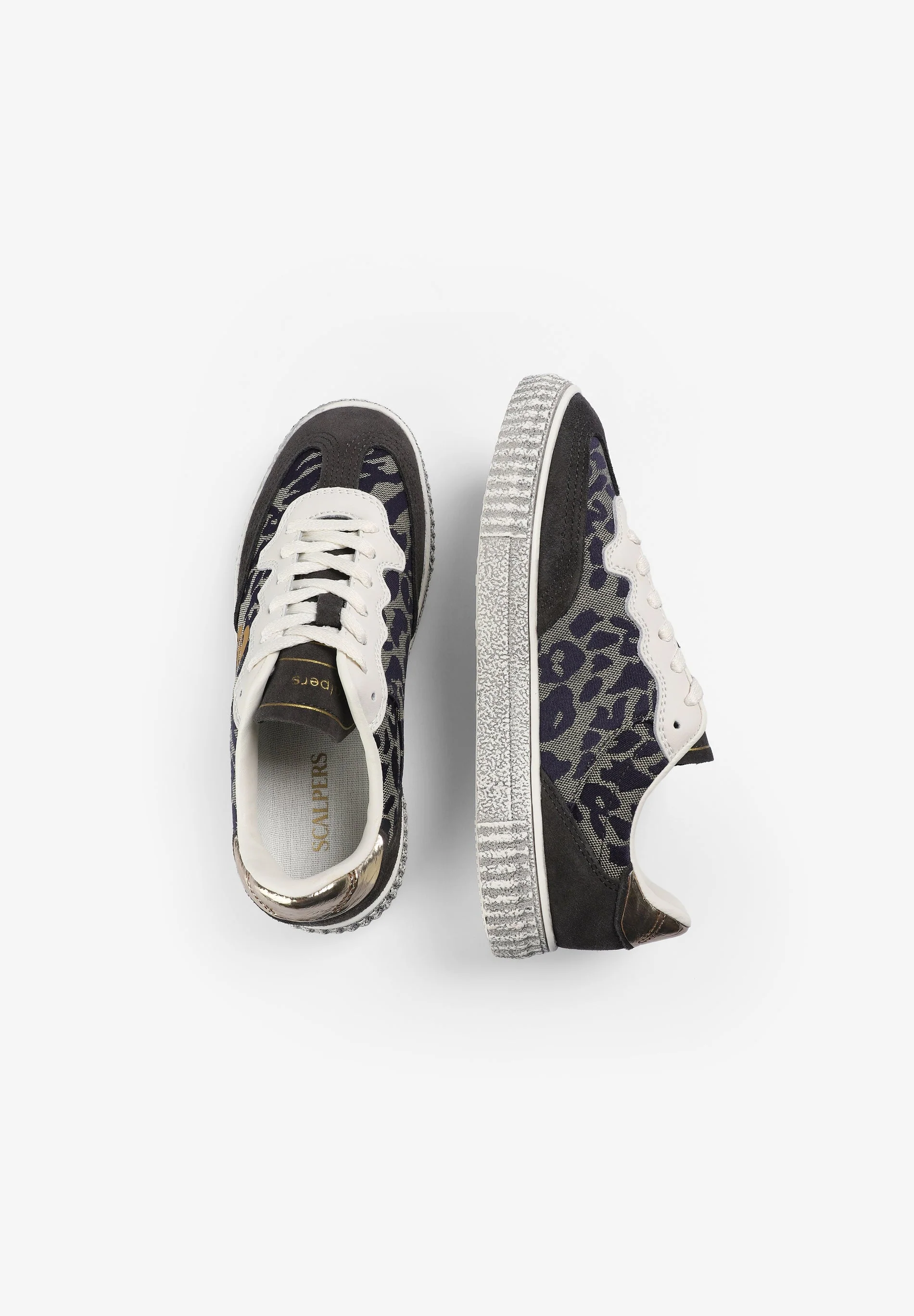 SKULL SNEAKERS WITH ANIMAL PRINT - Image 9