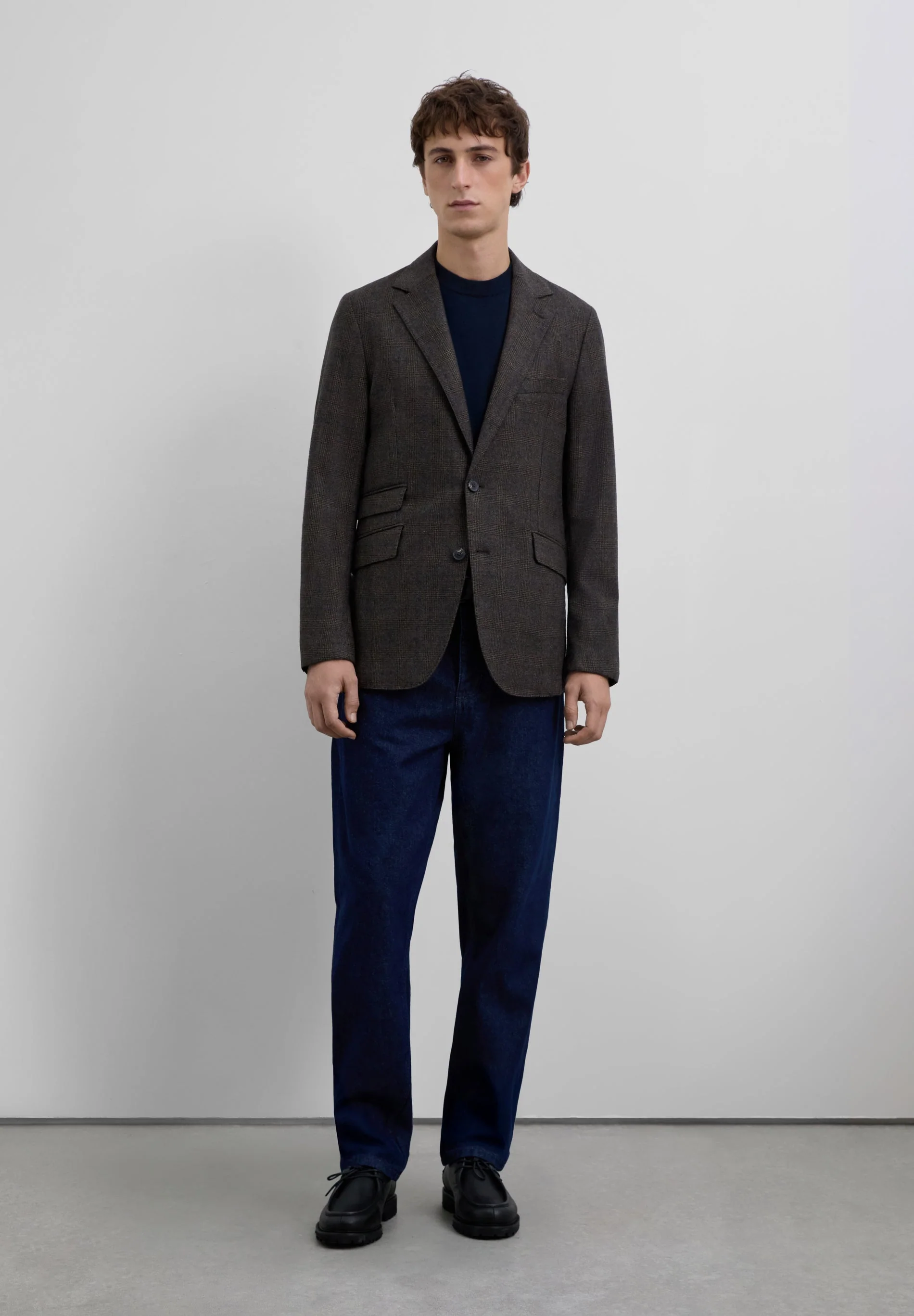 CHECKED WOOL BLAZER - Image 3