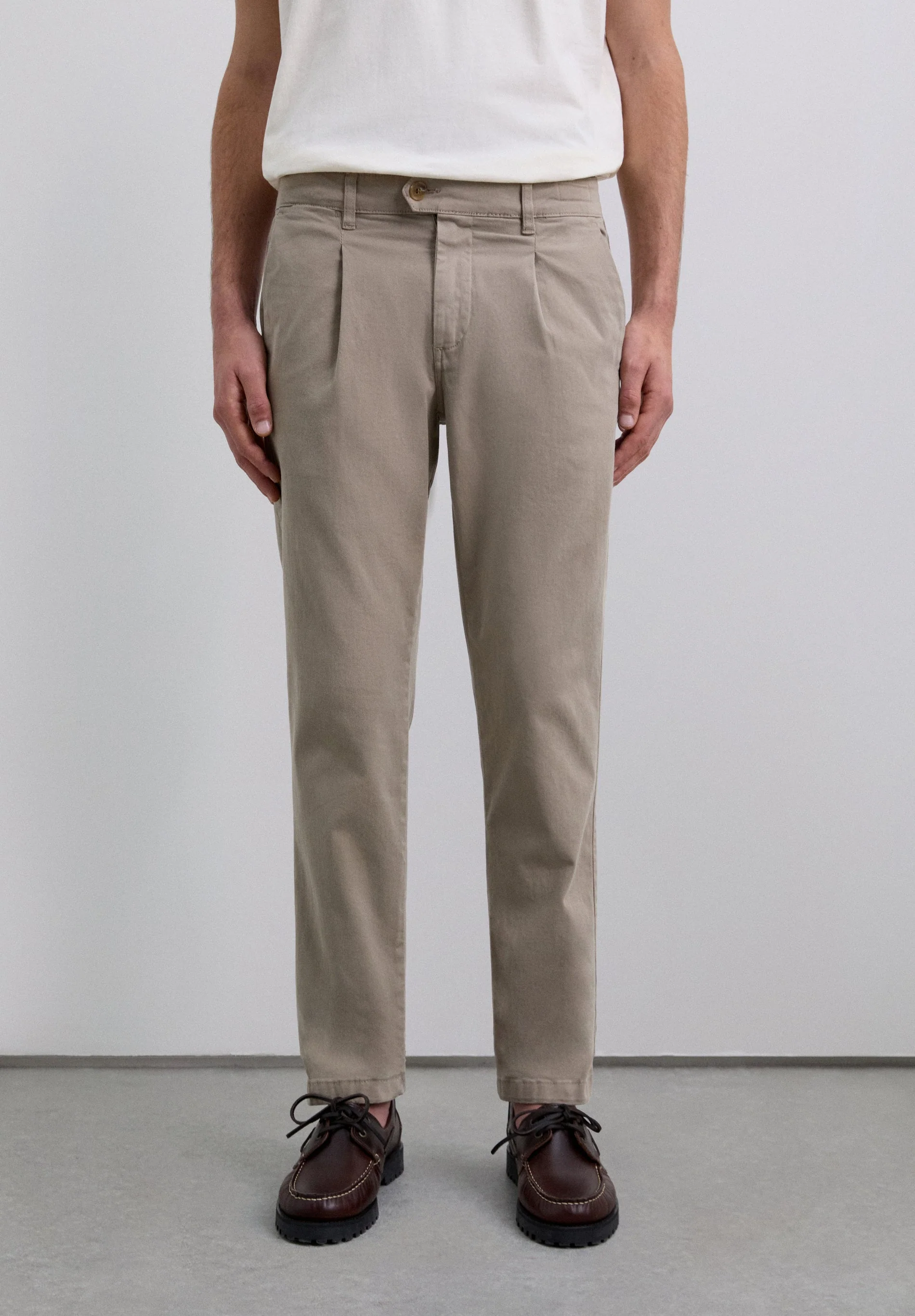 CHINO TROUSERS WITH DARTS - Image 2